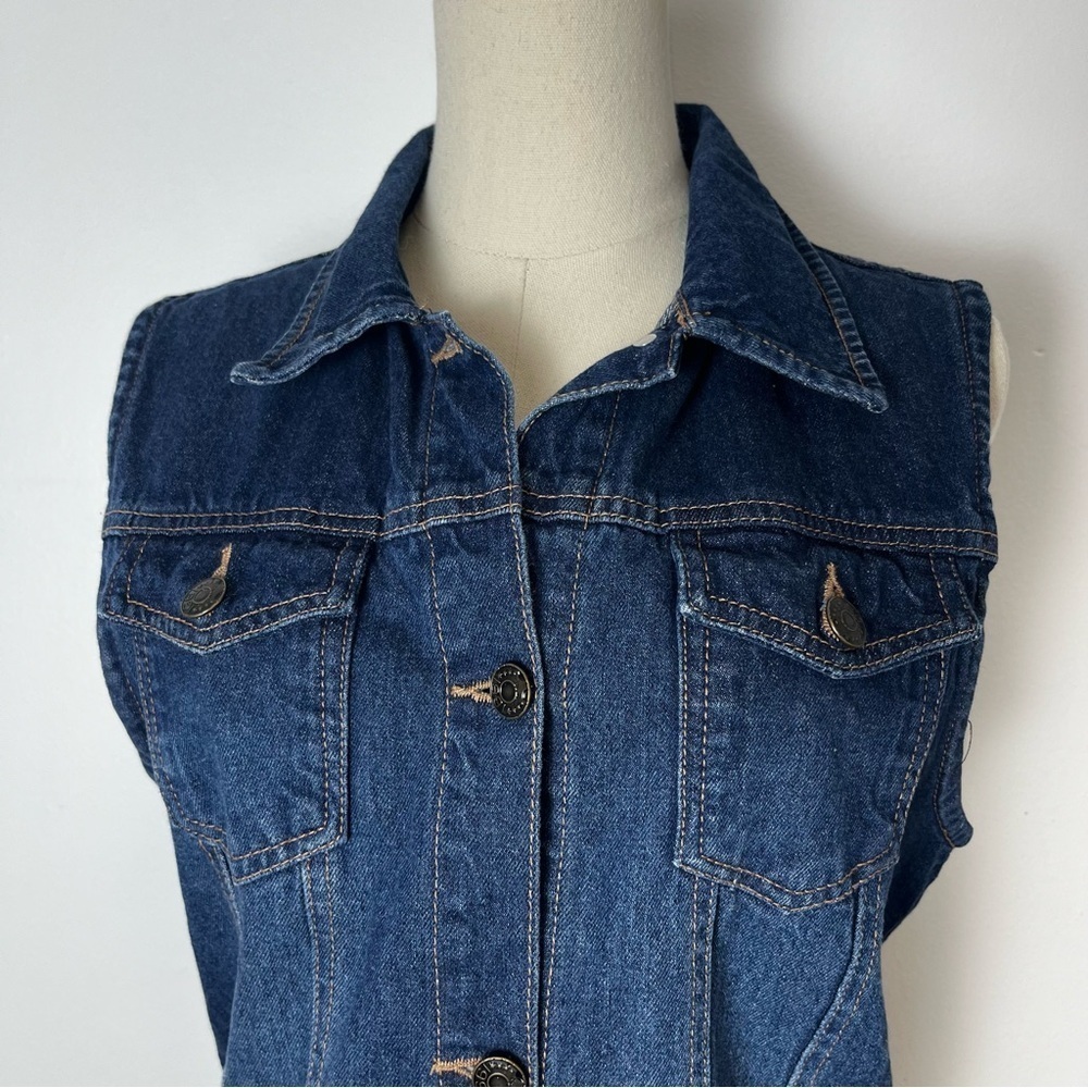 Cotton On Outerwear Denim Sleeveless vest - Picture 3 of 8